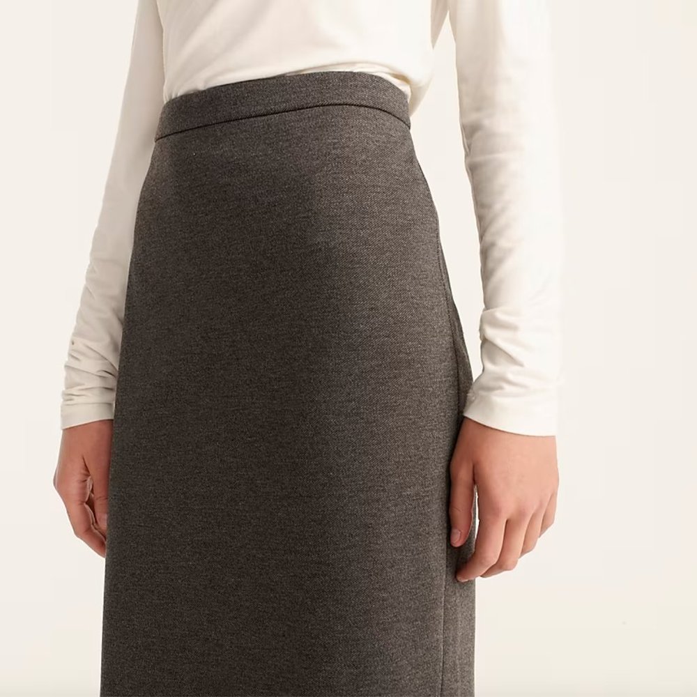 NWT J. Crew No. 2 Pencil Skirt in Stretch Twill, Navy